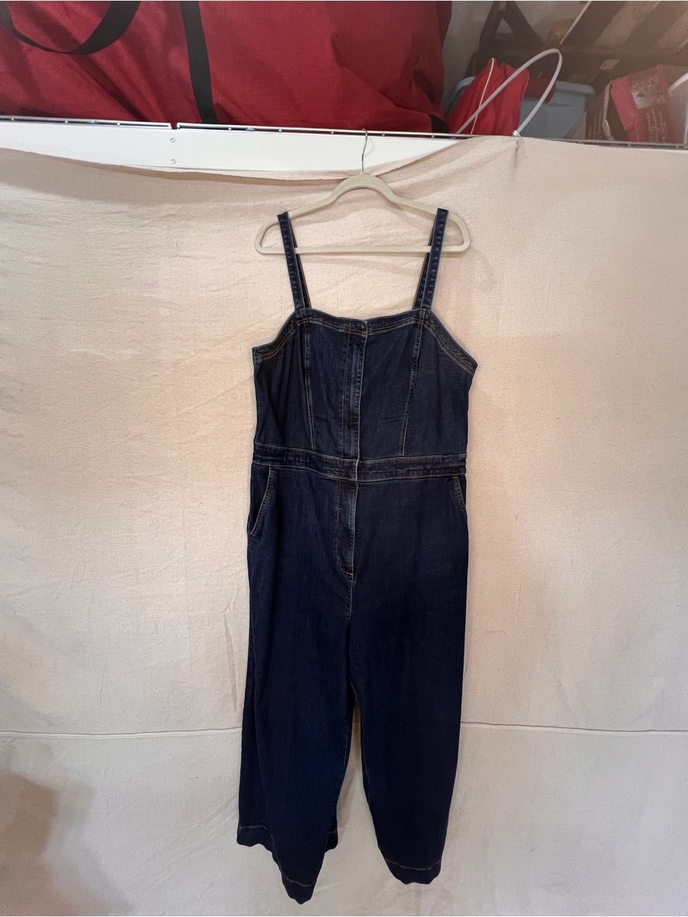 torrid Indigo Denim Jumpsuit Overalls with Tank Straps